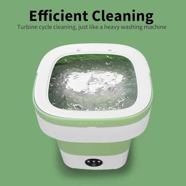 Portable Mini Washing Machine, 16L Upgraded with Spin Basket Laundry Machine, 3 Cleaning Modes Suitable for Small Clothes, Foldable Design Ideal for Hotel, Home, Apartment, Campain - Image 7