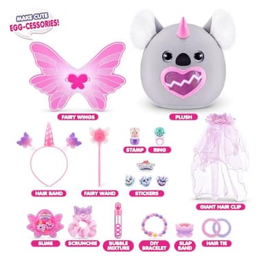 Eggzania Fairy Mania (Koala) by ZURU, Plush Toy, Collectible Plush, Surprise Eggs, Wearable Accessories, Slime, Toys for Girls - Image 9