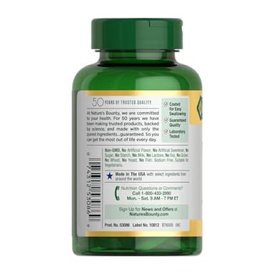 Nature's Bounty Magnesium 500 mg Tablets, High Potency Magnesium Supplement for Bone & Muscle Health, Whole Body Support, 200 Count (Pack of 1) - Image 8