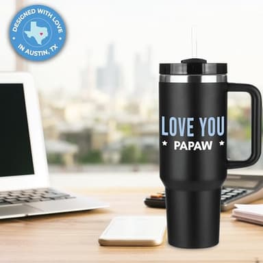 Papaw Tumbler 40oz, Best Pawpaw Gifts From Grandchildren, Papaw Coffee Mug, Unique Gifts From Grandkids, Ideal for Fathers Day, Birthday, Christmas, Gift Ready - Image 8