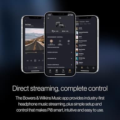 Bowers & Wilkins Pi8 Wireless Bluetooth Earbuds (Midnight Blue), in-Ear Bluetooth Earphones with Qualcomm & aptX Lossless, Active Noise Cancelling Earbuds, 3 Built-in Mics, 15-Min Quick Charging - Image 7