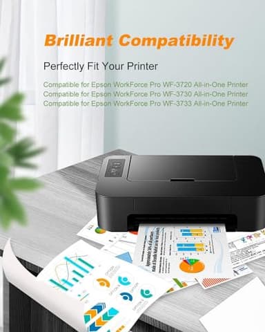 MILEKO 702XL Ink Cartridges Remanufactured Replacement for Epson 702XL 702 702 XL T702XL use with Workforce Pro WF-3720 WF-3730 WF-3733 Printer (1 Black 1 Cyan 1 Magenta 1 Yellow,4 Pack High Yield) - Image 2