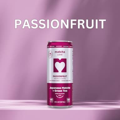 matcha LOVE Passion Fruit Matcha + Green Tea, Sweetened, 8 Ounce (Pack of 12) - Image 5