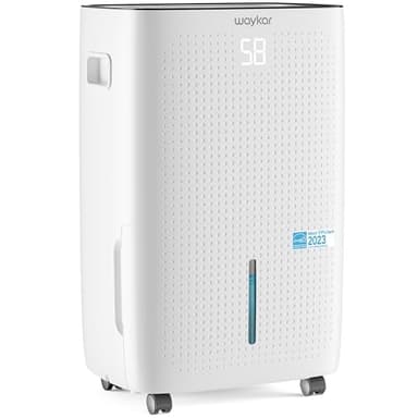 Waykar 150 Pints 7,000 Sq. Ft Energy Star Dehumidifier with Pump for Commercial and Industrial Large Room, Basement, Home, Storage, Warehouse with Drain Hose and Water Tank - Image 1