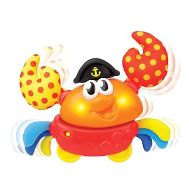 winfun: Shakin 'N Wobble Crab - Lights & Sounds Motion Toy, Button Activated Sideways Crab Walk, Flashing Lights, Sensory Toy, Baby Toddler Ages 9mo+ - Image 7