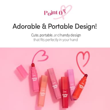 ETUDE Dear Darling Lip Stain Marker tint - Mlik Strawberry | Easy to Apply, Natural-Looking Color, Super Tinted Korean Lip Stain with Precise Marker Tip - Image 6