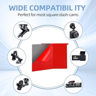 6Pcs Heavy Duty Dash Cam Mounting Tape - Ultra Heat Resistant Double-Sided Adhesive Pads for Windshield, Dashboard, GPS & Camera Holders | 60% Stronger Than Foam Tapes, Weatherproof & Customizable - Image 4