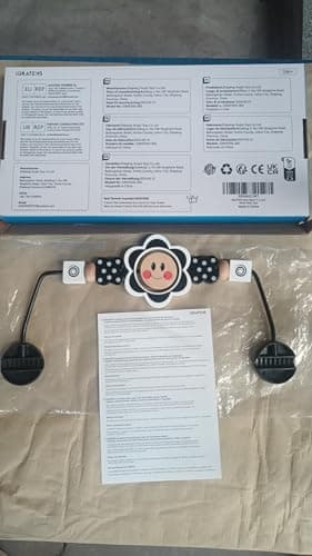 iGRATENS Baby Bjorn Bouncer Toy Bar, Toy Bar for Bouncer Balance Soft & Bliss, Easy to Attach and Remove, Child-Friendly Materials, Ideal for Baby, Black and White Toys - Image 7