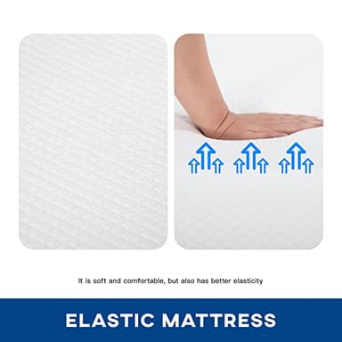FDW | 6 Inch Queen Mattress | Medium Firm | Gel Memory Foam Mattress | White | Bed in a Box, CertiPUR-US Certified | Pressure Relief, Cooling Ventilated Foam | Washable Removable Cover - Image 6