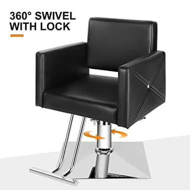 Artist Hand Salon Chair for Hair Stylist, Stylist Chair with Heavy Duty Hydraulic Pump, 360 Degrees Rolling Swivel Spa Beauty Equipment for Hair Stylist Women Man, Max Load Weight 330 Lbs - Image 5