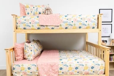Beddy's Flower Blossoms Girls Durable Zipper Bedding for Kids, Bed in a Bag, Floral Sheets and Comforter, Easy to Make and Wash, Includes Pillowcase and Pillow Sham, Super Soft All Season - Image 5