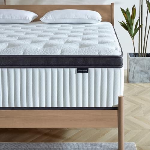 Tegeniss Full Size Mattress, 12 Inch Memory Foam, Independent Spring, Soft and Comfortable Medium Firm Hybrid Mattress in A Box, Pressure Relief - Image 1