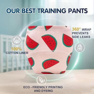 Upairy Training Pants for Boys Girls–Soft & Leak-Resistant Potty Training Underwear,Up Airy Potty Pants Comfortable for Toddlers(6PCS,S) - Image 2