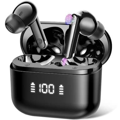 SKIUDCT Ai Translation Earbuds Real Time with Audio and Video Calls, 3-in-1 Buletooth 5.3 Translator Earbuds with 6 Translation Modes/164 Languages/No Subscription Required, 48H Headphones Translator - Image 1