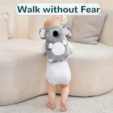 Raelitego Baby Head Protector Backpack for Falling Crawling and Walking Toddler Essentials Harness Infant Koala Toys Helmets Baby Christmas Gifts Essentials Must Have Stuff Items for 0.5-2 Years - Image 4