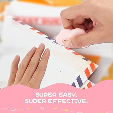 Cute Cloud Box Cutter Retractable, 6Pcs Mini Utility Knife Letter Opener Envelope Slitter, Small Package Opener Paper Cutters with Keychain Hole for Office Home School Stationery DIY Crafts - Image 6