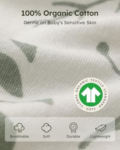 Yoofoss Baby Sleep Sack 18-24 Months Baby Wearable Blanket 100% Organic Cotton 2-Way Zipper TOG 0.5 Toddler Sleeping Sack Lightweight - Image 2
