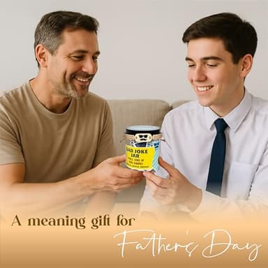 60 Dad Jokes Cards Jar, NFC 1000 Dad Jokes Bracelet, Funny Birthday Gift for Dads Men, White Elephant Gifts for Adults, Men Granpa Gift, Funny Gag Gifts - Image 6