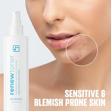 BRIOTECH Renew Toner, Hypochlorous Acid Spray, Minimize Appearance of Blemishes, Soothing Facial Mist for Sensitive Skin, Calm Redness & Bumps, Vegan, 4 fl oz (2 Pack) - Image 7