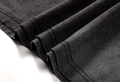 3 Pcs Oversized Heavy Cotton Summer T-Shirts Vintage Unisex Short Sleeves Casual Loose Basic Tops(Beige+Coffe+Black XL) - Image 6