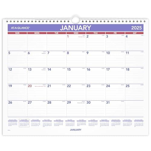 AT-A-GLANCE 2025 Wall Calendar, 15" x 12", Medium, Wide (PM82825) - Image 1