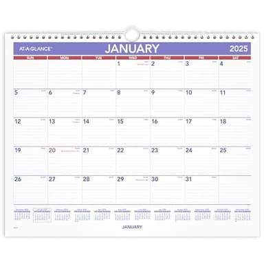 AT-A-GLANCE 2025 Wall Calendar, 15" x 12", Medium, Wide (PM82825) - Image 1