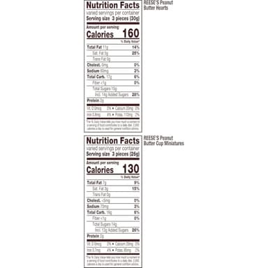 REESE'S Assorted Chocolate Peanut Butter Shapes, Valentine's Candy Bag, 21.49 oz - Image 9