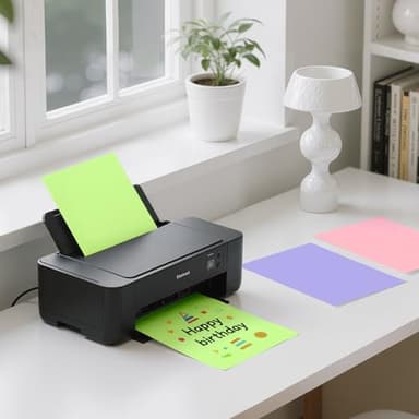 40 Sheets Colored Cardstock Colorful Card Stock Paper Color Cardstock Paper 8.5 x 11 Thick Card Stock Printer Papers for Inkjet Printing Office School Home DIY Crafts Decors Christmas Card Making - Image 8