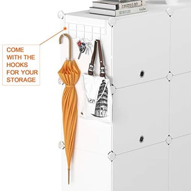 HOMIDEC Shoe Rack, 6 Tier Shoe Storage Cabinet 24 Pair Plastic Shoe Shelves Organizer for Closet Hallway Bedroom Entryway - Image 9