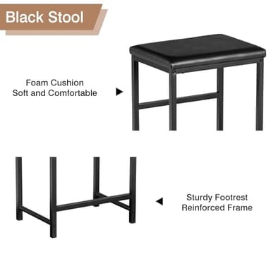 VECELO Drafting Table Art Desk Art Table Adjustable Drawing Table Tilted Tabletop with 2 Storage Drawers and Stool, Drawing Desk for Artist Painters Drawing, Crafting, Reading, Writing, Rustic Brown - Image 7