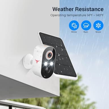 FameVibe 1080p Solar Security Camera Wireless, Smart AI Human Detection, 2-Way Audio, Color Night Vision, Cloud Storage, 2.4G WiFi, Indoor/Outdoor Surveillance Bullet Cam (1 Pack) - Image 8
