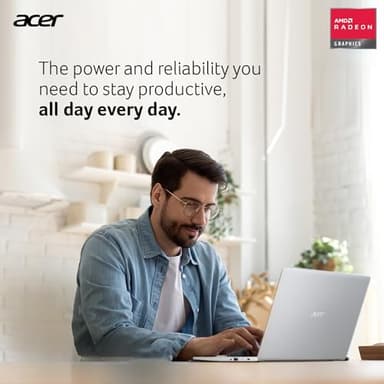 acer Aspire Premium Slim Laptop - 15.6" Full HD IPS 1080P Display - AMD Ryzen 3 7330U Quad-Core Processor - 16GB RAM - 256GB NVMe SSD - Webcam - Wi-Fi 6 - Windows 11 Pro - W/O Mouse - Image 6