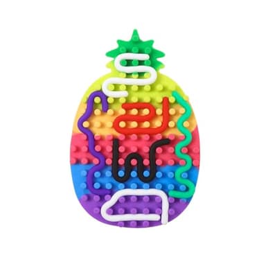 Sensory Activity Board, Silicone Maze Sensory Toy ,Sensory Toys for Kids with Autism,Quiet Fidget Toys,Fidget Toys Adults, Quiet Touch Toy, Great for Ages preschoolers to Adults ,with 18 Strings - Image 6