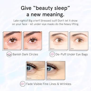 grace & stella Retinol Under Eye Patches for Puffy Eyes & Dark Circles - Restoring Gel Under Eye Masks with Hyaluronic Acid - Christmas Gifts for Teens, Birthday Gifts for Women (Purple, 24 Pairs - Image 5