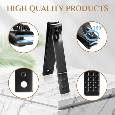 MINKINH Manicure Set Professional Nail Clipper Kit-26 Pieces Stainless Steel Manicure Kit,Nail Care Tools with Luxurious Travel Case - Image 6