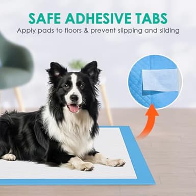 JollyMate Dog Pee Pads Extra Large 36"x36", X-Large Puppy Training Pads with Adhesive Tabs, 6 Layers Thick, Super Absorbent, Leak-Proof, Quick-Dry, Potty Pads for Dogs and Puppies (50, 36*36IN) - Image 3