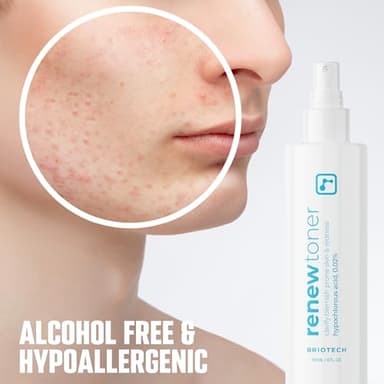 BRIOTECH Renew Toner, Hypochlorous Acid Spray, Minimize Appearance of Blemishes, Soothing Facial Mist for Sensitive Skin, Calm Redness & Bumps, Vegan, 4 fl oz (2 Pack) - Image 8