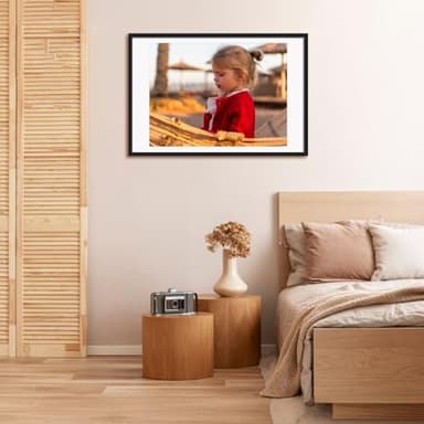 Hoikwo 20x30 Black Plastic Frame with Plastic Cover, Display Pictures 18x24 with Mat or 20x30 Without Mat, 1 Pack 20 by 30 Frame for Wall Hanging - Image 6