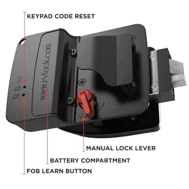 RVLOCK V4 RV Door Lock Keyless Entry with Remote, Secure and Convenient Camper Latch Replacement, Durable RV Door Lock Replacement for Trailers with Patented Security Technology - Image 6