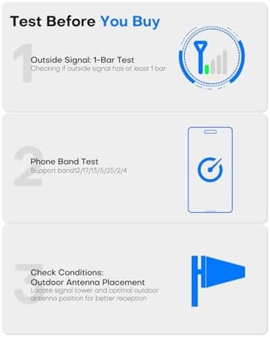 Cell Phone Signal Booster for Home up to 3000 Sq.Ft | Boost 4G 5G Cellular Signal Amplifier 65dB for T-Mobile, AT&T Verizon All U.S Carriers with 2 Indoor Antennas Band 12/17/13/5/25/2/4 - Image 5