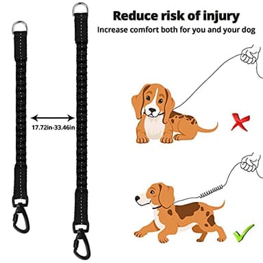 Long Dog Leash 30 FT: Heavy Duty Rope Leashes for Dogs Training with Swivel Lockable Hook Reflective Threads Bungee and Padded Handle - Dog Lead for Large Small Medium Dogs Outside Walking Hiking - Image 5
