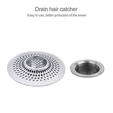 LEKEYE Drain Hair Catcher/Bathtub Shower Drain Hair Trap/Strainer Stainless Steel Drain Protector(Patented Product) - Image 3