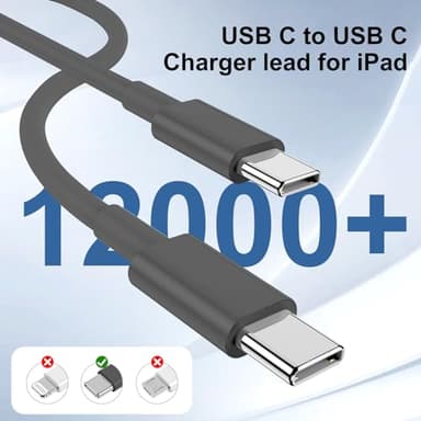 iPhone 15 Charger 10 Ft with 20w USB C Charger Block,2-Pack 20W Fast Wall Charger for 15/15 Pro/Pro Max/iPad Pro AirPods/Samsung and More, with 3 Pack 10ft USB-C Cable - Image 5
