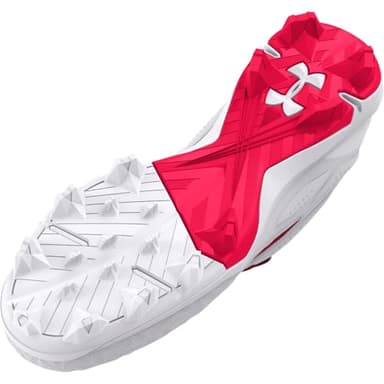 Under Armour Men's Leadoff Low RM 3.0 Baseball Cleat, (600) Red/White/Red, 7.5, US - Image 3