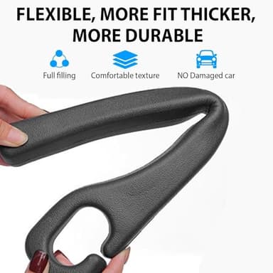 Lalalancer No Drop Seat Guard,Car Seat Gap Filler,Drop seat Gap fillers Between Seat and Console Stop Things from Dropping(Black) - Image 5