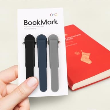 SMUK 3 Pieces Silicone Bookmark, Unique Automatic Bookmarks for Book Lovers Reading Women Men Teens Teachers, Book Mark Book Page Keeper Reading Gifts for Reading Lovers - Image 5