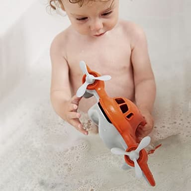Green Toys Fire Plane - Pretend Play, Motor Skills, Kids Bath Toy Vehicle. No BPA, phthalates, PVC. Dishwasher Safe, Recycled Plastic, Made in USA. - Image 16