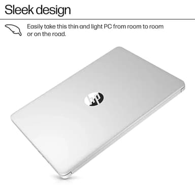 HP 2025 Laptop, Intel 4-Core N150, 1-Year Office 365, 14" LED 250 nits, 16 GB RAM, 384 GB Storage(128GB UFS+256GB Micro SD), Webcam, WiFi, HDMI, Windows 11 Pro & Copilot-Ai, Silver, w/Accessories - Image 4