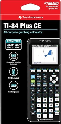 Texas Instruments TI-84 Plus CE Color Graphing Calculator, Black - Image 5