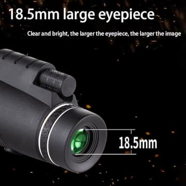 Stscope360 Monocular, Stethoscope 360 Monocular Set High Powered, STS Scope 360, Portable HD Night Vision Long Range with Phone Adapter & Tripod (40 * 60,Black) - Image 3